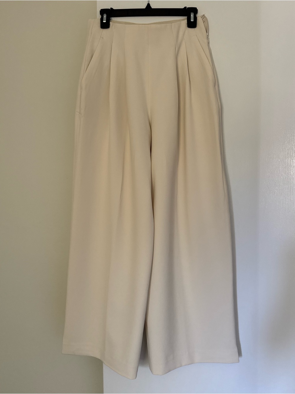 H&M Wide-Leg Cream Palazzo Pants - US 6 - Picture 2 of 7